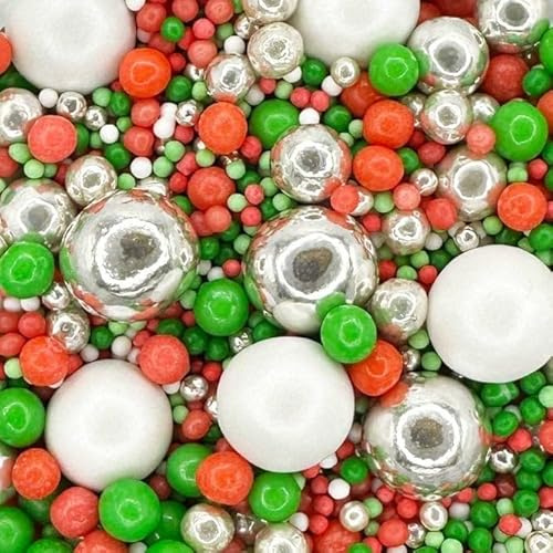 Cake Sprinkles TWINKLE CHRISTMAS - PEARL MIX Sprinkles edible cake decorations 50g.