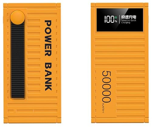 Power Bank/66 W ricarica super veloce 100000 mAh contenitore con display digitale Power bank 1w20.000 alimentatore mobile per esterni di grande capacità (30000 mAh/giallo)