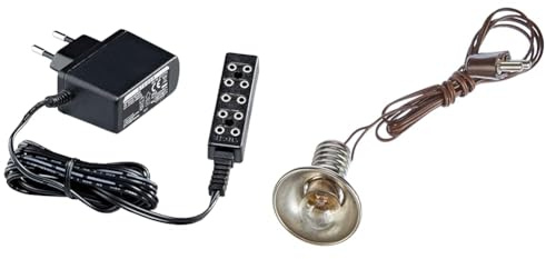 Kahlert Licht 60975 Puppenhauszubehör, schwarz & 60802 Puppenhauszubehör, Braun, 1 Stück (1er Pack)