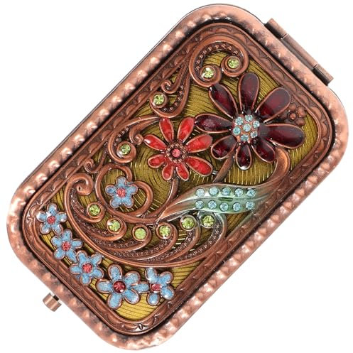 Baluue Faltbarer Kosmetikspiegel Tragbar Kleiner Schminkspiegel Taschenspiegel Für Reisen Büro Outdoor Und Zuhause Zum Schminken Für Handtaschen