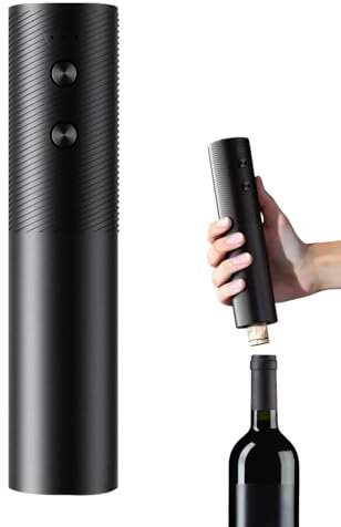 Abrebotellas de vino automático, sacacorchos eléctrico - Abrebotellas automático de sacacorchos de vino - Abrebotellas de vino fácil, abridor de botellas de vino electrónico recargable para vino tinto
