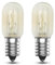 EASYIVY Bombilla Frigorifico E14, Bombilla E14 Lampara de Sal Regulable para Nevera, Máquina de Coser, Campana Extractora, 100LM, Blanco Cálid 2700K, 2 Unidad