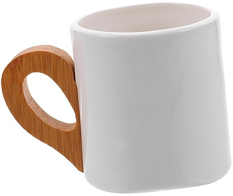 ELAYARD Juego de Café con Mango y Posavasos de Cerámica Versátil y Decorativa Diseño Elegante y Funcional para Oficina y Hogar