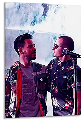 MINGYANMAO Quadro A Olio su Tela 30 * 50cm Linkin Park Singer Color Poster Canvas Wall Art Room Pictures for Bedroom Gifts Decor Senza Cornice