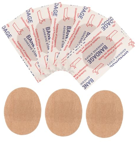UKCOCO 50piezas Curita Transpirable para Nudillos Vendajes Flexibles de Tela para Exteriores Parches de Primeros Auxilios para Heridas los Dedos