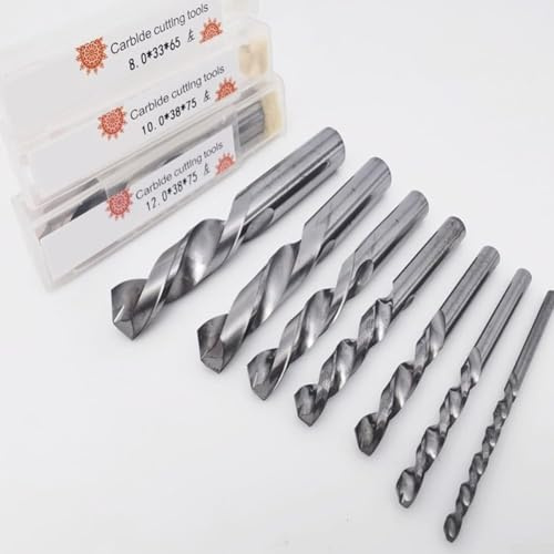 Elektrische Bohrmaschine Linkshänder Bohrer mit geradem Schaft Hartmetall-Konstruktion für Rückwärtsdrehung Bohranwendungen (4 mm)