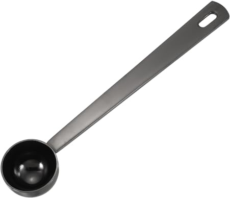 sourcing map Measuring Spoon, 5ml Long Handle Table Scoop Black | Teaspoon,Coffee Scoop,Spoon for Ground Coffee Tea Sugar Cooking Baking,