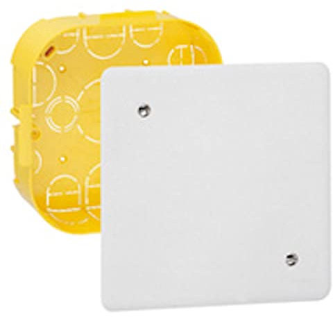 Legrand - Boîte de dérivation pour plâtre - 115x115, prof. 40mm - avec plaque et vis