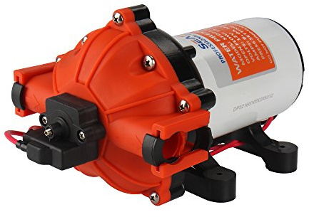 Seaflo Bomba de agua de alta presión de 12 voltios 18.9 l/min 5.0 GPM 60 PSI con interruptor automático para vehículos marinos RV barco automotriz