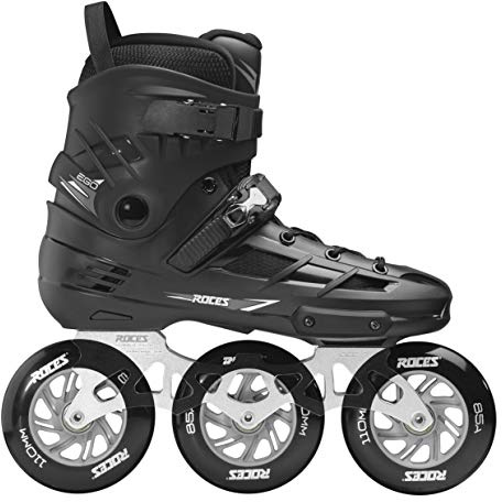 Roces Unisex – Adulto Ego 3X110 TIF Pattini Inline Pattini Nero Argento 39