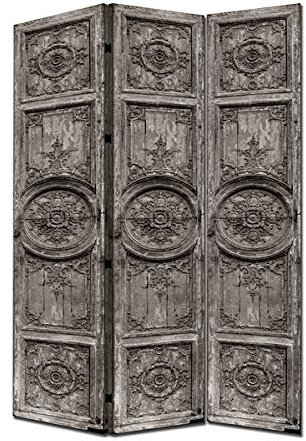 Fine Asianliving Paravent Raumteiler Spanische Wand L120xH180cm Beidseitig Trennwand Room Divider Raumtrenner Bedruckte Canvas Sichtschutz Leinwand Doppelseitig