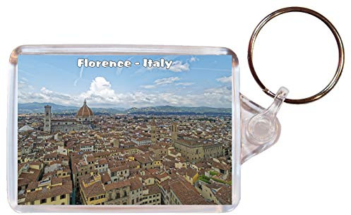 Florence - Italy - Double Sided Large Keyring Gift/Present/Souvenir BBSK1682