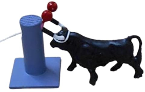 Pack Toro Embolado de Juguete – Bous al Carrer | Accesorios para Clics | Incluye Pilón, Bolas, Torito y Cuerda | Fiesta Taurina en Miniatura