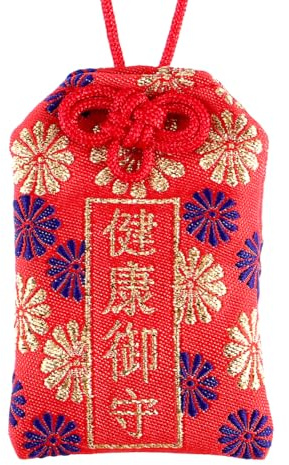 VICASKY Omamori Japonés amuleto de la suerte, amuleto de la suerte del carpintero para la salud, colgante de bendición, colgante para el bolso de la familia, amigos, decoración del coche