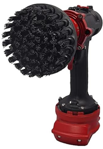Kornely™ Brosse de Perceuse Premium- Ultra Rigide, Noire, 10 cm. Nettoyeur Professionnel à Puissance. Ne Raye Pas les Surfaces. Convient pour Nettoyer les Grills, Pierres, Briques, Carreaux Extérieurs
