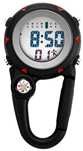 Taschenuhr mit Karabiner Avaner Unisex FOB Analog Quarzwerk Krankenschwesteruhr für Klettern Sport