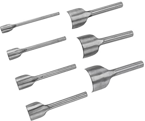 Halbrunde Cutter 7 Stück Leder Handwerk Halbrunde Cutter Leder Punch Set Punch Strap Gürtel Brieftasche und DIY Handarbeit Werkzeuge Set (10-40mm)