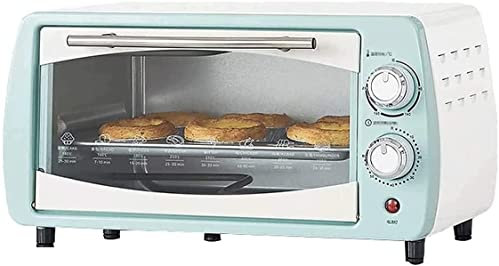 CAZARU Horno eléctrico de sobremesa Mini Horno - 10L, Temperatura: 100-230 °C, asador, función de circulación de Aire, Temporizador, Calor Superior e Inferior, iluminación Interior