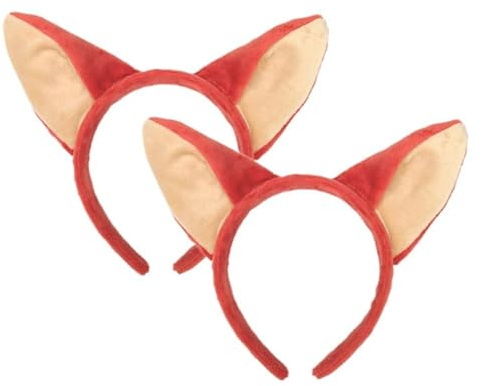 Beavorty Haarband Mit Fuchsohren PlüSch 2 X HaarbäNder | PlüSch, Wie Abgebildet, UngefäHr 14X12X2.5cm, Halloween, Kindertag, KostüMpartys, Karneval, Auftritt