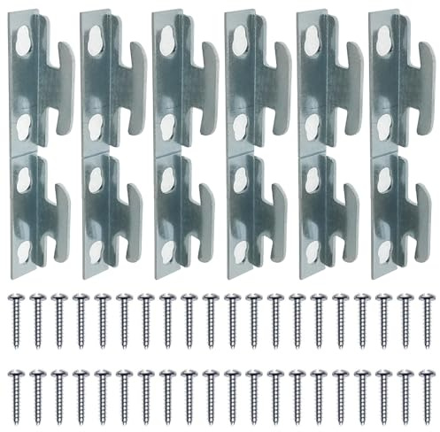 XJKJ 12 PCS Curtain Rod Bracket Curtain Rod Hardware Brackets Curtain Rod Single Bracket Spreader Wall Bracket Hooks Curtain Rod Hooks for Wall