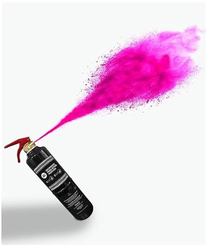 EUTOPICA HoliFestival Extincteur poudre Holi Rose 1 kg de charge
