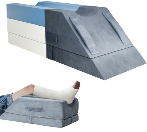 Helining Ergonomisches Höhenverstellbare Venenkissen, für nach Operationen, Verletzungen oder zum Ausruhen-Beinhochlagerungskissen, Beinkissen Lymphkissen für Beine hochlegen