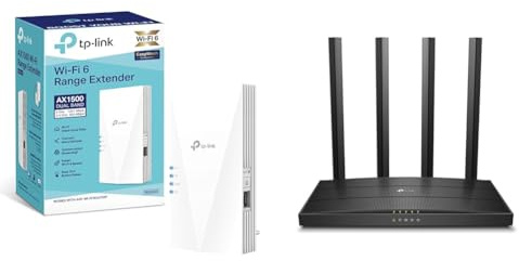 TP-Link RE500X WiFi 6 WLAN Verstärker Repeater AX1500 & Archer C80 Dualband WLAN Router