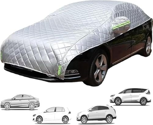 Telo Copriauto Antigrandine per Audi Q2,Telo Grandine Auto Imbottito,Coperture Per Carrozzeria Auto,Telo Antigrandine Auto,Mezza Copertura Per Auto Traspirante Addensata, Antipolvere E Antineve Per La