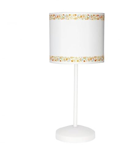 Tischlampe weiß/orange 1 x E14: Beleuchten Sie Ihr Zuhause mit Stil. Perfekt für einen modernen und warmen Touch, verschönert jeden Raum mit seinem attraktiven und eleganten Design.