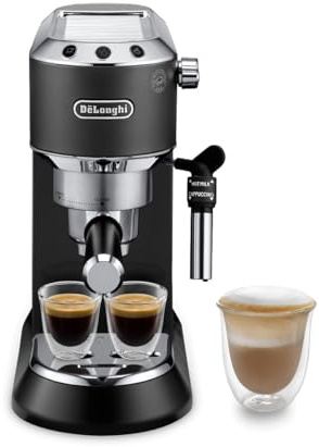 Delonghi Dedica Style EC685BK Cafetera Espresso Manual Con Función Flow Stop + Molinillo De Regalo