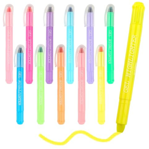 Deepton Textmarker Set 12 Stück, Farbige Bibel Marker, Schnell Trocknender Highlighter Pen, Bibel Textmarker zum Hervorheben, Markieren und Markieren für Schule, Büro, Zuhause