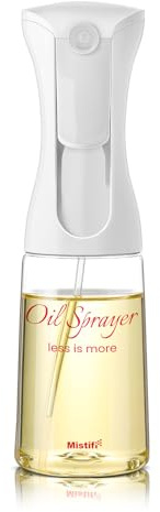 Mistifi Oliver Oil Sprayer for cooking, Spray bottle 6oz, Non-Aerosol Refillable Dispenser Oil Mister PS600