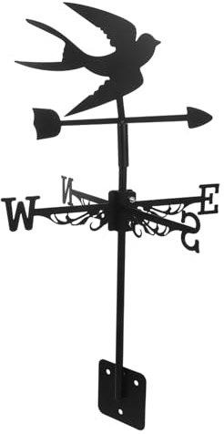 TOYANDONA Veleta de Hierro para Jardín con Diseño Animal Resistente la Intemperie Indicador de Dirección del Viento para Patio y Tejado