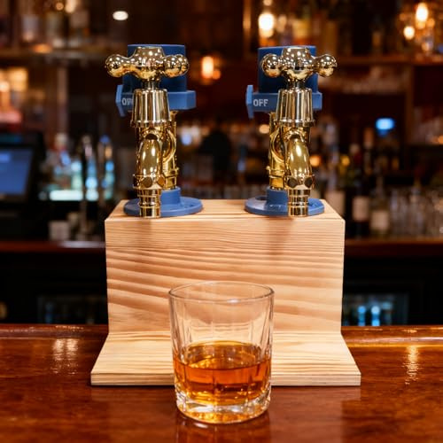 Dispensador de Whisky, Dispensador de Bebidas con Grifo Dispensador de Cerveza Máquina de Spritzer Soporte para Whisky Accesorios de Bar Regalos de Whisky para Hombres (Tipo 2)