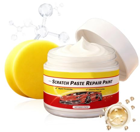Rénovateur De Rayures pour Véhicules Pâte Peinture Auto 50g avec Éponge