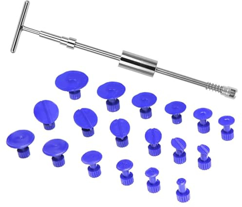 Kit de reparación de abolladuras de coche - Gadgets de mantenimiento de automóviles resistentes y martillos, extractor de abolladuras para carrocería, para profesionales al por menor de paneles de