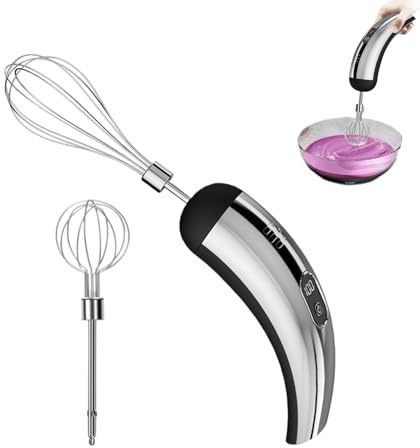Frusta elettrica - Sbattitore wireless a 5 velocità regolabili Gadget da cucina - Sbattitore elettrico portatile portatile - per cucinare, creme, pastelle, bevande, alimenti per la casa