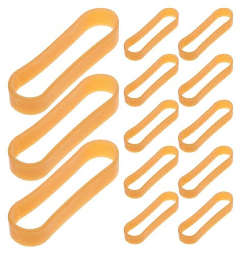 TOYANDONA 13 Pezzi Fascia Elastica Larga in Gomma Marrone per Stampi in Ceramica e Gesso, Alta Elasticità e Durata per Laboratori di Ceramica e Lavori di Colata Continua
