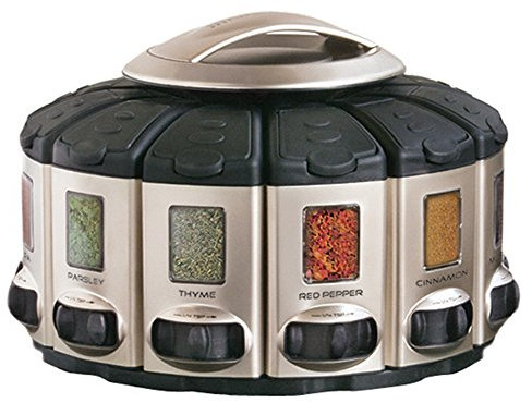 KitchenArt 57010 Select-A-Spice Carrusel de medición automática serie profesional, satén