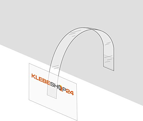 Shelf Wobbler Rectangular | Wobbler for Signs, campaign information, advertising etc. | Choose Quantity | 15 mm x 150 mm | Transparent | Strong Adhesive/