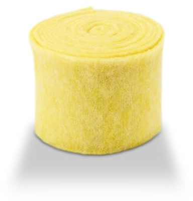 Hochwertiger & Widerstandsfähiger Filz – Breite 15cm / Länge 5m - Topfband/Bastelfilz/Wollfilz – Große Farbauswahl – Dehnbar & Druckelastisch – Tischdekoration Ostern/Weihnachten (Hellgelb)