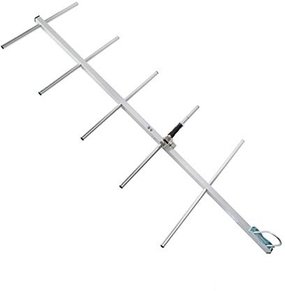 HYS YAGI Antenne UHF 400-470 MHz 5 Elemente Basisantenne | High Gain 9dBi ,Kompatibel für Motorola Repeater Kenwood Baofeng Sprech Funkgeräte