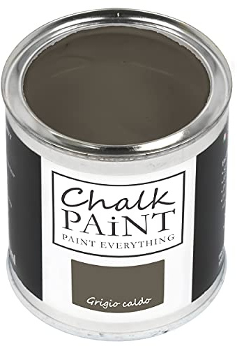 Chalk Paint Everything® Grigio Caldo (Warmgrau) - (750 ml) Wasserbasierte Kreidefarbe für Shabby-Chic-Möbel, Dekoration und Recycling-Projekte – Ungiftig, leicht anzuwenden