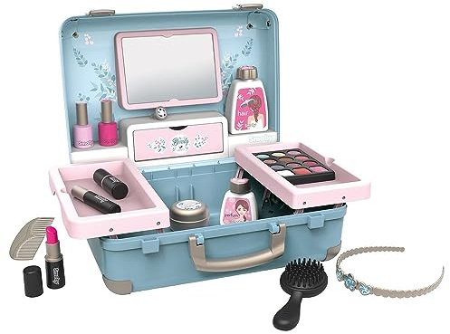 Smoby My Beauty Maletín, con Espejo y 13 Accesorios, 2 Compartimentos Laterales Desplegables, Adecuado A Partir de 3 Años, Color (320148), 7600320148