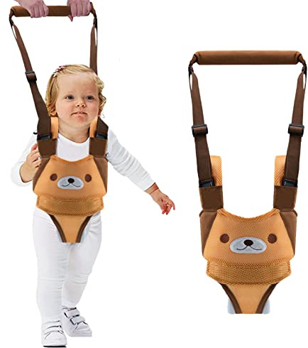 Baby Walking Harness Infant Walking Assistant säkerhetssele för nyfödda och mödrar (andas, gul)