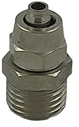 Raccordo Pneumatico Tubo da 6mm e Filetto Gas Maschio 1/4” - Conf.15 pezzi