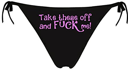 JINKAIJIA Women's Flirty Sexy Funny 3D Printed Low-waisted Tie string High elasticity Underpants Single Party Gifts Briefs (DD013 one size)