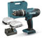 Makita HP488D006 Avvitatore E Trapano A Percussione 18 V Tipo G, 42 Nm, Fornito Con 2 Batterie Da 2,0 Ah Valigetta