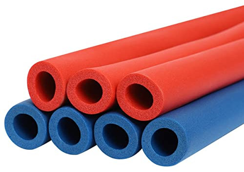 Rohrisolierung 6/10/13/16/20/25/32/43/48/60 Mm ID Elastizität Schaumstoffschlauch Für Frostschutz Im Winter, Gummi Isolierschlauch Feuerhemmend Rot/blau ( Color : Blau , Size : 1ID x 1/3Wall x 5.9ft