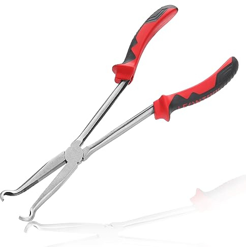 LEONTOOL 27,9 cm langer Schlauchgriff, Zündkerzenentfernungsring, Nase mit gezackten Backen, Kreis für schwer zugängliche enge Räume, 1,27 cm Durchmesser